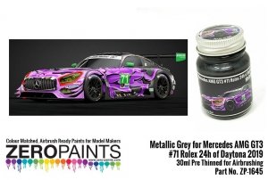 Zero Paints ZP-1645 Mercedes AMG GT3 #71 Rolex 24h of Daytona 2019 Metallic Grey 30ml