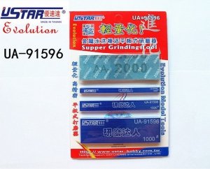 U-Star UA-91596 Metal Grinding Block Set 3in1 (zestaw metalowych bloczków)
