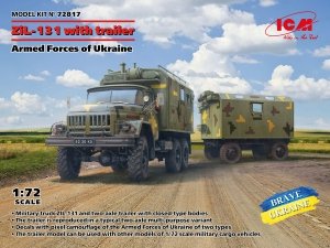 ICM 72817 ZiL-131 Truck with trailer Armed Forces of Ukraine 1/72