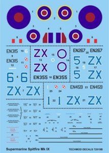 Techmod 72019 - Supermarine Spitfire Mk.IX (1:72)