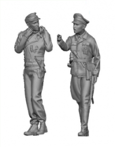 Glowel Miniatures 48011 WSS Officer And Tank Commander 1/48