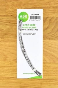 ASK T0056 Lead Wire - Round Ø 0,8 mm x 120 mm (16 pcs)