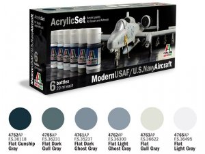 ITALERI 431AP - Modern USAF/U.S. Navy Aircraft - Acrylic Set