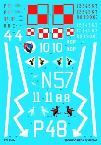 Techmod 32071 PZL P-11c 1/32