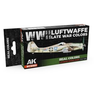 AK Interactive RCS103 WWII Luftwaffe Late War Colors 6x17ml