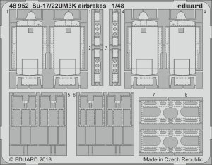 Eduard 48952 Su-17/22UM3K airbrakes KITTY HAWK 1/48