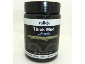 Vallejo 26812 Thick Mud - Black Mud 200ml