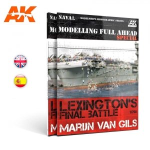 AK Interactive AK667 MODELLING FULL AHEAD SPECIAL 1/ LEXINGTON´S FINAL BATTLE (English)