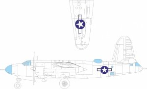 Eduard EX1046 B-26B Marauder national insignia ICM 1/48