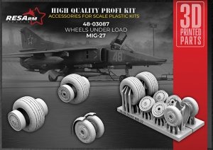 RESArm 48-03087 MIG-27 - Wheels under load (3D resin printing) 1/48