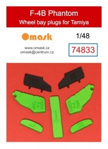 Omask 74833 F-4B Phantom wheel bay plugs (for Tamiya 61121 ) 1/48