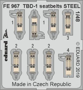 Eduard FE967 TBD-1 seatbelts STEEL 1/48 GREAT WALL HOBBY