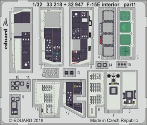 Eduard 32947 F-15E interior 1/32 TAMIYA