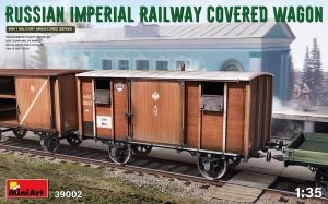 MiniArt 39002 RUSSIAN IMPERIAL RAILWAY COVERED WAGON 1/35