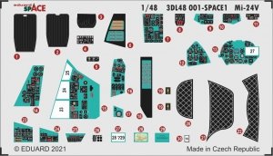 Eduard 3DL48001 Mi-24V SPACE 3D for Eduard 1/48