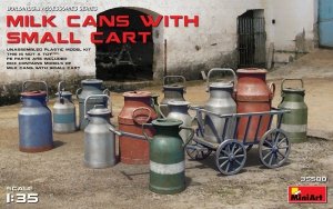 MiniArt 35580 MILK CANS WITH SMALL CART (1:35)