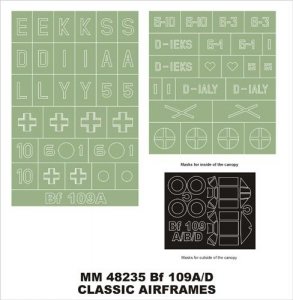 Montex MM48235 Bf 109A/D CLASSIC AIRFRAMES