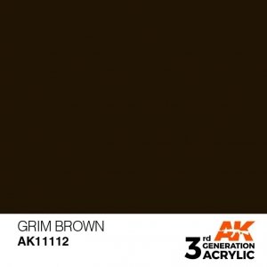 AK Interactive AK11112 GRIM BROWN – STANDARD 17ml