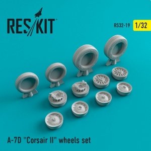 RESKIT RS32-0019 A-7 Corsair II (D) wheels set 1/32