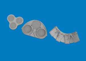 Eduard 6481193 P-40K radiators upgrade set PRINT EDUARD 1/48