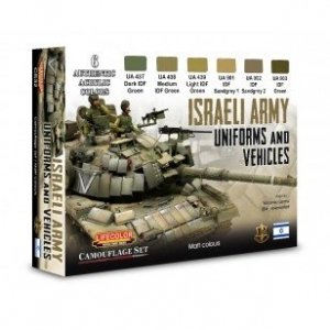 Lifecolor CS32 Acrylic paint set Israeli tanks and uniforms 6x22ml