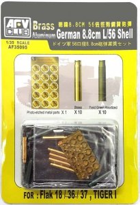 AFV Club 35095 German 8.8cm L/56 Shell for Flak 18/36/37, 1/35