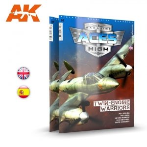 AK Interactive AK2929 ACES HIGH 14: TWIN-ENGINE WARRIORS (English)