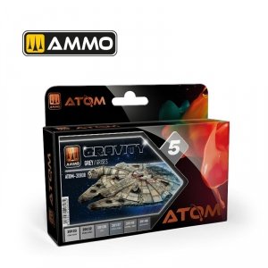 AMMO of Mig Jimenez 20808 ATOM Gravity Grey Set 6x20ml