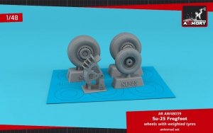 Armory Models AW48039 Sukhoj Su-25 Frogfoot wheels w/ weighted tyres, mudguard 1/48