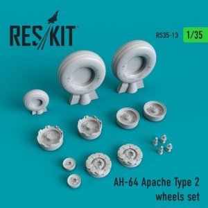 RESKIT RS35-0013 AH-64 Apache Type 2 wheels set 1/35