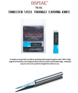 DSPIAE TS-01 Tungsten Steel Triangle Carving Knife / Rysik ze stali wolframowej