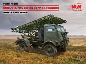 ICM 35591 BM-13-16 on W.O.T. 8 chassis, WWII Soviet MLRS 1/35
