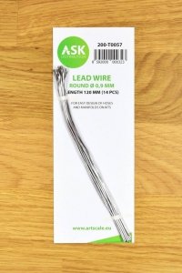 ASK T0057 Lead Wire - Round Ø 0,9 mm x 120 mm (14 pcs)