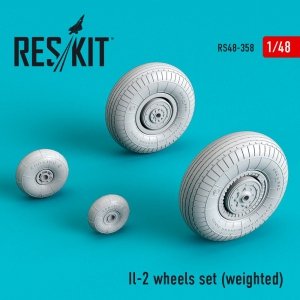 RESKIT RS48-0358 IL-2 WHEELS SET (WEIGHTED) 1/48