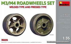 Miniart 35220 M3/M4 ROADWHEELS SET. WELDED TYPE AND PRESSED TYPE 1/35