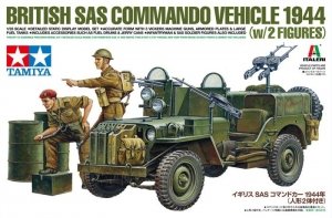 Tamiya 25423 British SAS Commando Vehicle 1944 (w/2 Figures) 1/35