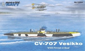 Special Navy 72004 CV-707 Vesikko 'WWII Finnish U-Boat' 1/72 