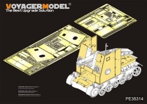 Voyager Model PE35314 WWII German 150mm s.IG.33(Sf) auf Pz.Kpfw.I Ausf.B Amour Plate For DRAGON 6259 1/35