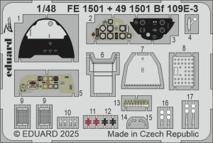 Eduard FE1501 Bf 109E-3 Hobby Boss 1/48