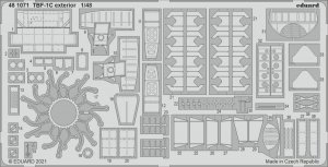 Eduard 481071 TBF-1C exterior ACADEMY 1/48