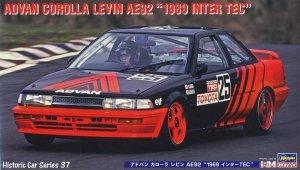 Hasegawa HC37 ADVAN Corolla Levin AE92 1989 Inter TEC 1/24