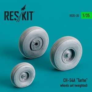 RESKIT RS35-0035 CH-54A TARHE WHEELS SET (WEIGHTED) 1/35