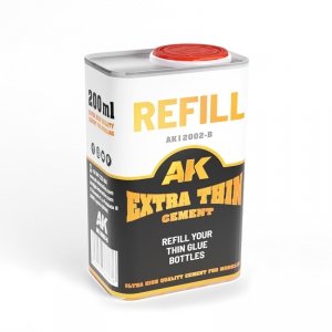 AK Interactive AK12002-B REFILL – EXTRA THIN CEMENT GLUE 200ml