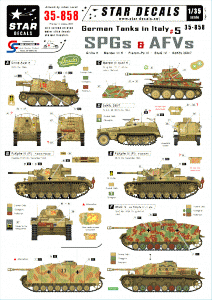 Star Decals 35-858 German Tanks in Italy 5 1/35