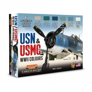 Lifecolor CS46 Acrylic paint set American Aircraft Set 1 USN & USMC WWII 6x22ml