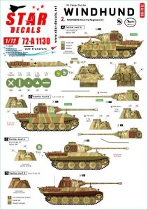 Star Decals 72-A1130 Windhund # 2. Panthers from Pz-Regiment 24 1/72
