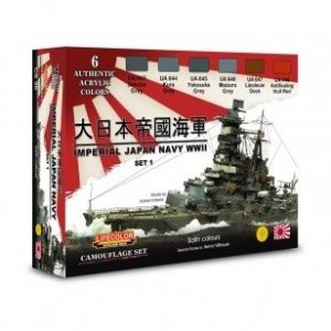 Lifecolor CS36 Acrylic paint set Japan Navy Set 1 6x22ml