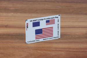 Eduard 3DL53013 US Navy ensign & union jack flag SPACE 1/200