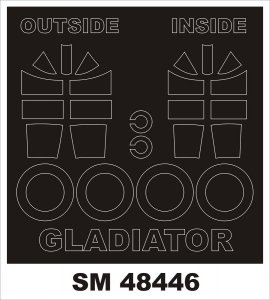 Montex SM48446 GLOSTER GLADIATOR MERIT 1/48