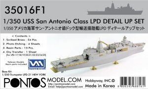 Pontos 35016F1 USS San Antonio Class LPD Detail Up Set (1:350)